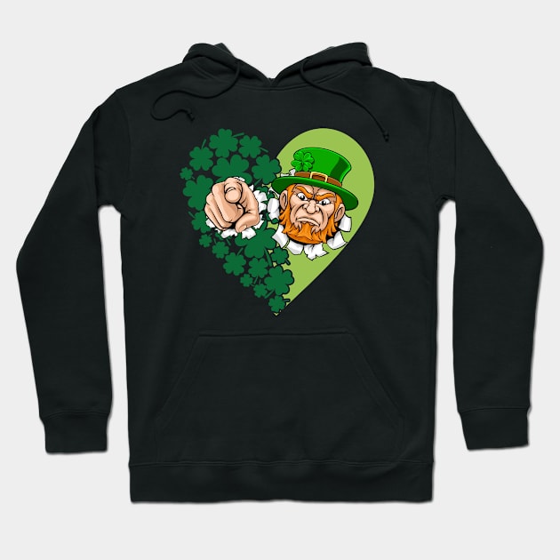 St Patricks Day Hoodie by Museflash